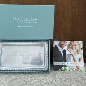 Mariposa beaded Thank You tray